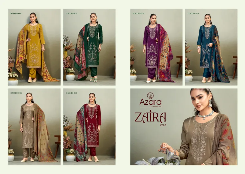 Zaira Vol 1 By Radhika Azara Jam Cotton Dress Material 